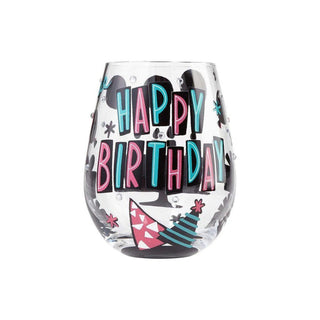 Happy Birthday Wineglass