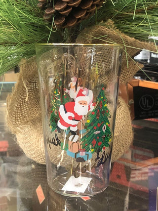 6” Santa Drinking Glasses