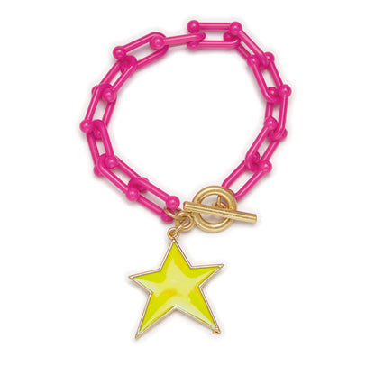 Jane Marie Chain Bracelet with Charm