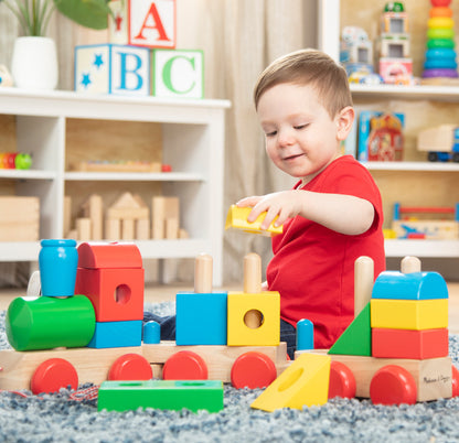 Classic Color Jumbo Wooden Stacking Train