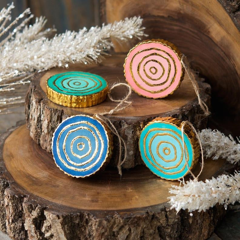 Small Round Log Ornament | Sold Individual