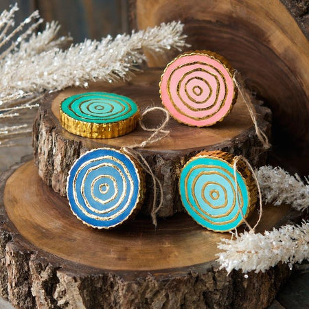 Small Round Log Ornament | Sold Individual