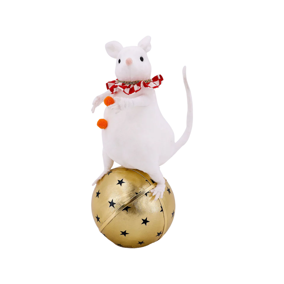 Mouse On Gold Ball