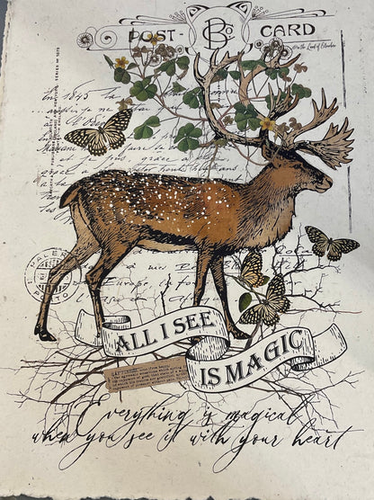 Handmade Paper 12 x 16 Print