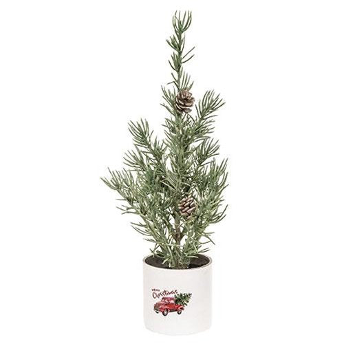 Merry Christmas Potted Tree