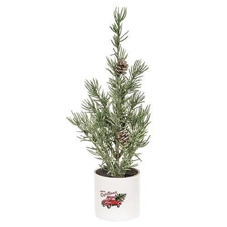Merry Christmas Potted Tree