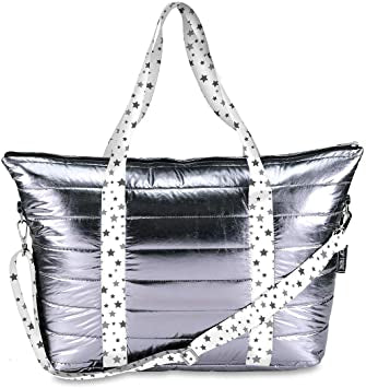 Metallic Weekend Tote