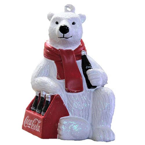 COCA-COLA POLAR BEAR 3 1/2-INCH ORNAMENT