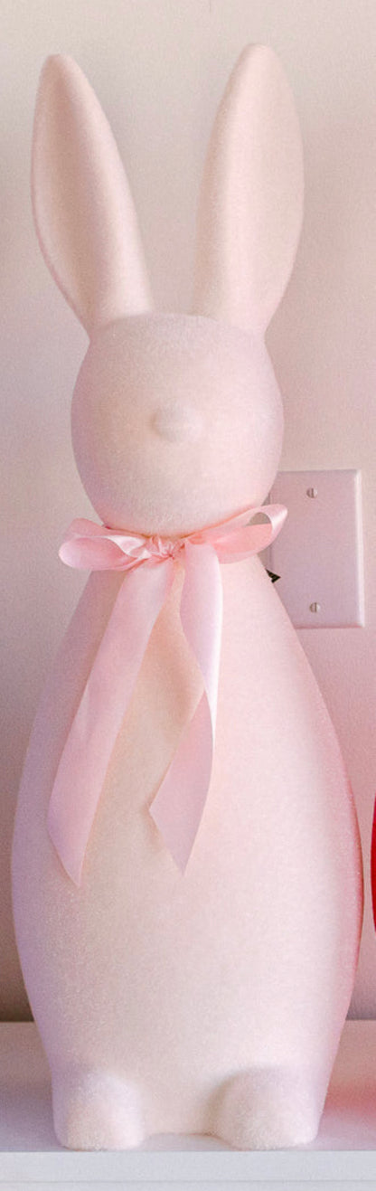 XL Flocked Pastel Button Nose Bunny -27 Inch