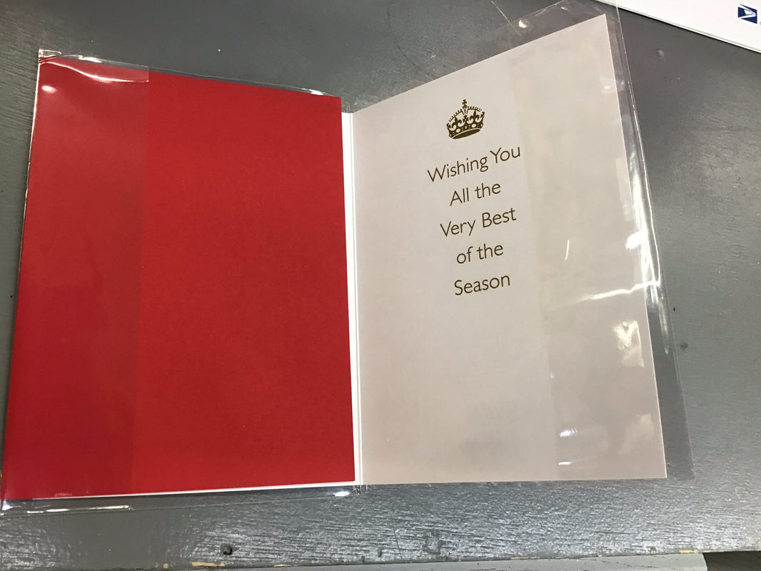 Keep Calm Carry On Christmas Card