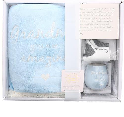 Grandma 42”X50” Royal Plush Blanket Gift Set