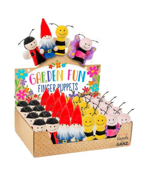 Garden Time Plush Finger Puppets