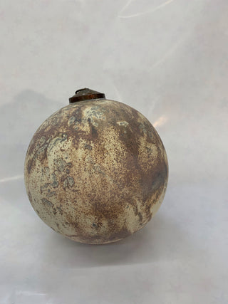 AD Floral Large Washed Ornament Ball