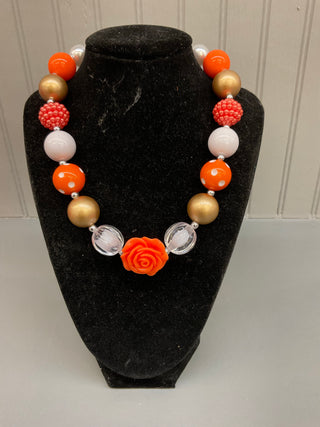 Orange Beaded Necklace