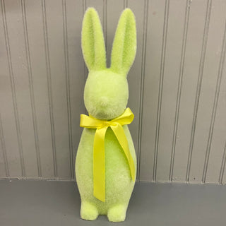 Medium Flocked Pastel Button Nose Bunny