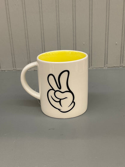 Thumbs Up Peace Sign Mug