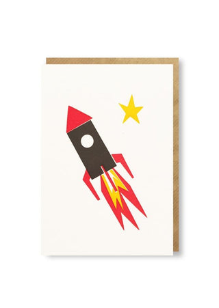 Rocket Ship Mini Card