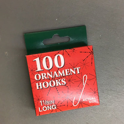 Kurt Adler 100 Ornament Hooks - 1 1/8 Inch Long