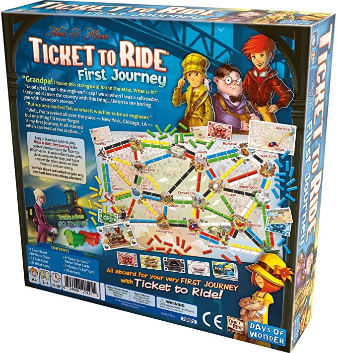 Ticket to Ride First Journey Board Game