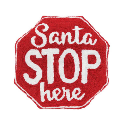 Santa Stop Here Pillow