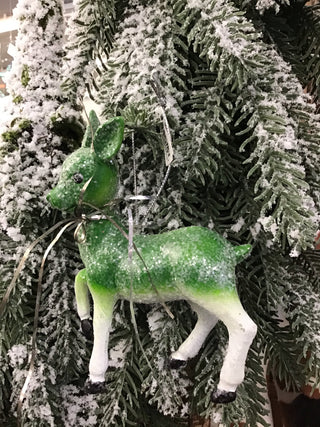 Glitter Deer Ornament