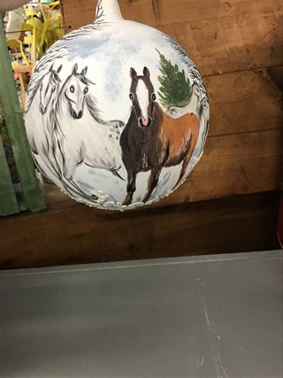 Winter Horse Ornament - 7625