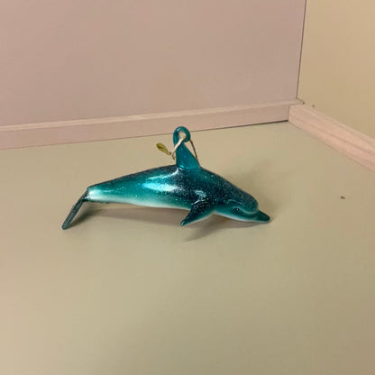 Glass Dolphin Ornament