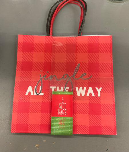 3 Pack Medium Christmas Gift Bags