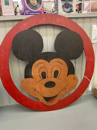Estate Wooden Mickey Mouse Sign