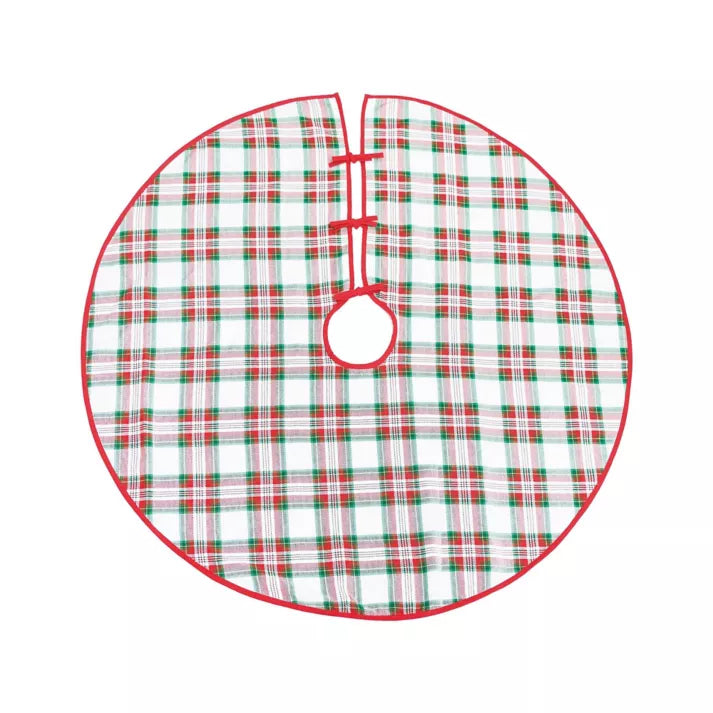C&F Carter Plaid Christmas Tree Skirt