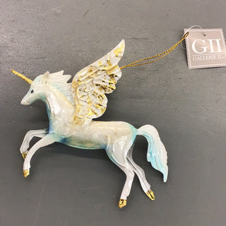 Gallerie II White Pegasus Ornament