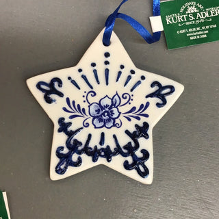 Kurt Adler Delft Ornament