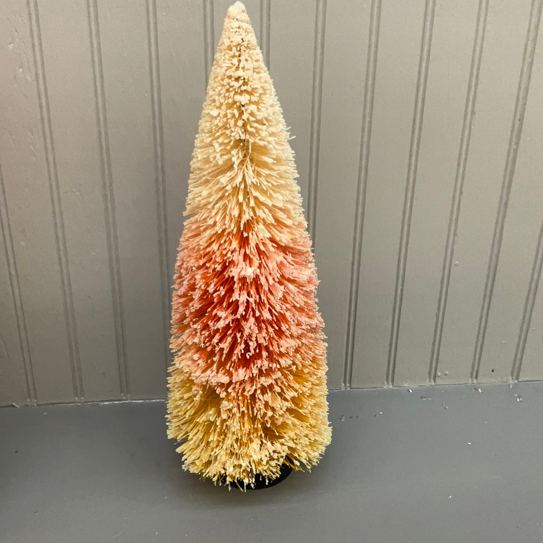 Candy Corn Bottle Brush Tree