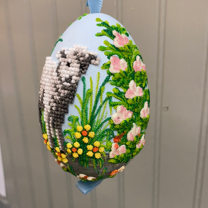 Austrian Hand Painted Large Egg