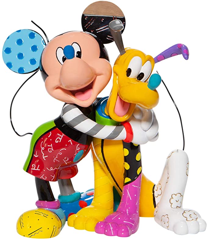 Britto Mickey Mouse with Pluto figure