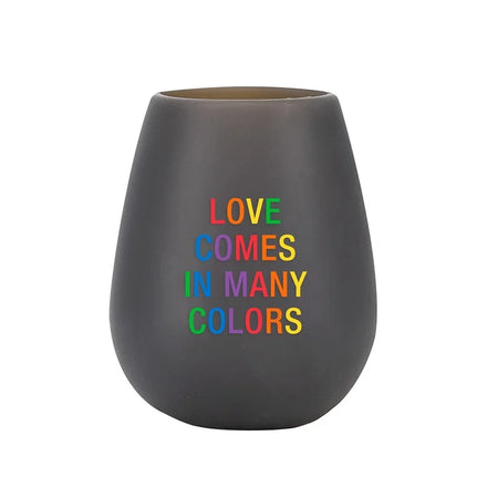 Love Comes in  Many Colors Silicone Cup