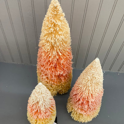 Candy Corn Bottle Brush Tree