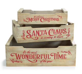 Woodland Nested Christmas Crates