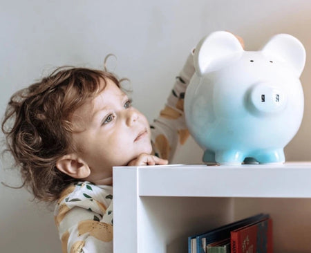 Blue Ombré Piggy Bank