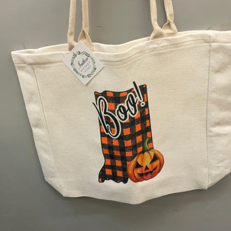 Southern Sisters Indiana Boo Halloween Tote Bag