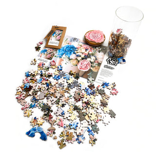 250 Piece Glass Jar Wooden Puzzle-Spring