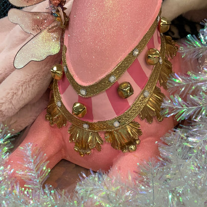 45" Pink Glitter Reindeer Planter **SPECIAL SHIPPING INFO . PLEASE READ DESCRIPTION