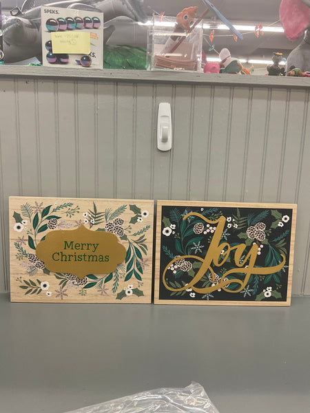 Wooden Christmas Sign