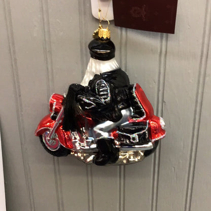 Huras Family Biker Santa Ornament