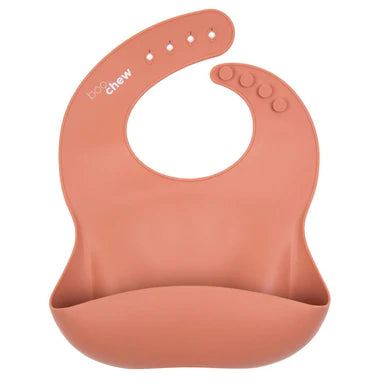 Three Hearts Peach Bib