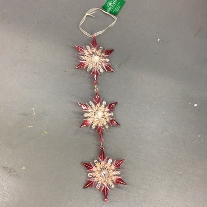 Kurt Adler Dangle Snowflake Ornament