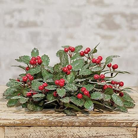 CWI 10" Holly Berry Half Sphere