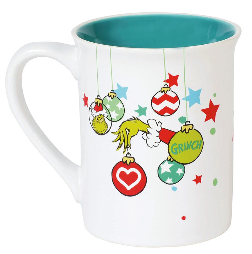 Resting Grinch Face Mug