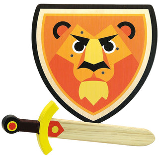 Wooden Shield and Sword
