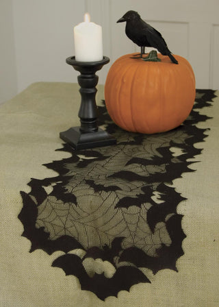 Heritage Lace Going Batty Table Runner